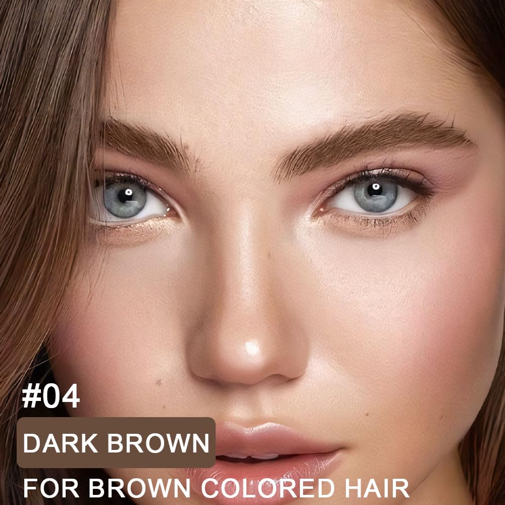 2Pcs Eyebrow Gel Waterproof,Longwear Tinted Eye Brow Mascara,Eyebrow Color Makeup kit,maquillaje gel para cejas a prueba de agua,Long Lasting Eyebrows Vegan cosmetics,04 Dark Brown