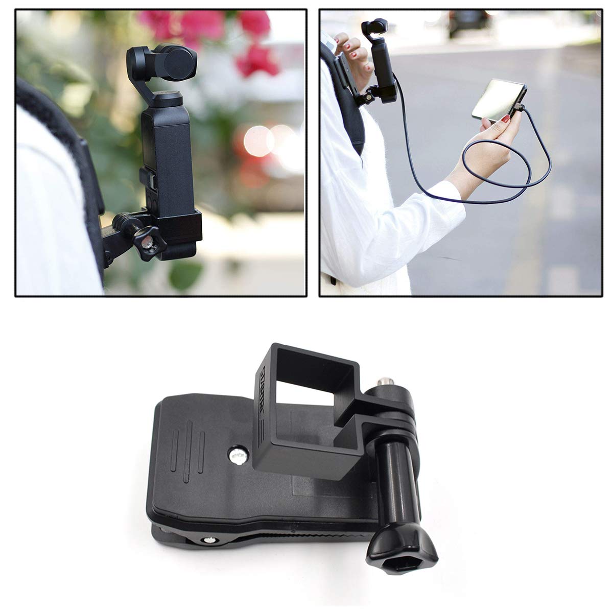 STARTRC 360° Rotation Pocket 2 Backpack Mount for DJI osmo Pocket Clip