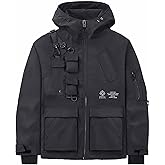 Niepce Inc Japanese Streetwear Zip Up Windbreaker Jackets for Men