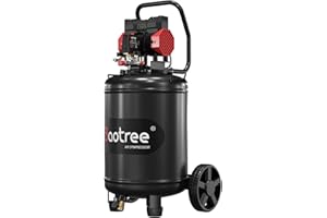 BAOTREE 14 Gallon Ultra Quiet Air Compressor with Two Quick Couplers, 2HP 8.75 CFM, Max 115 PSI Pressure Oil-Free Air Compressor Tank, 70dB Quiet Compressor for Auto Repair, Tire Inflation
