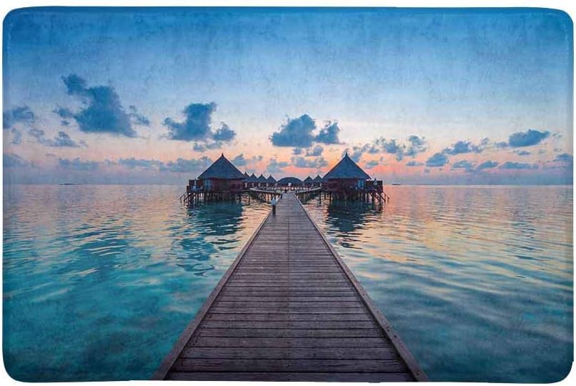 KLR6SYUI-T Lagunas de Agua Color Turquesa Arrecifes de Coral Amanecer