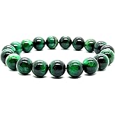 AWAKEN YOUR KUNDALINI Green Tiger’s Eye Bracelet 10mm – Gemini Birthstone Heart Chakra
