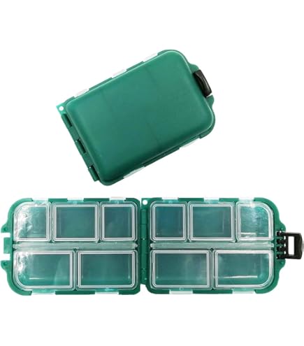 ONLYKXY 1.6 inch, 2 inch, 2.5 inch, Transparent Plastic Fishing Bait Box, Round Boxes, Fishing Lures Storage, Fishing Live Baits Container, Small Storage Case : Sports & Outdoors