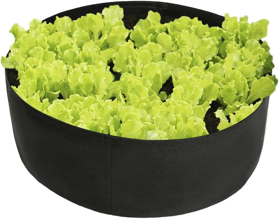 Fabric Raised Planting Bed, Garden Grow Bags Herb Flower Vegetable Plants Bed Round Planter