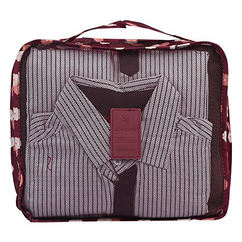 Compression Packing Cubes 7 Set Travel Luggage Organizer Bag With Yarn Bag
