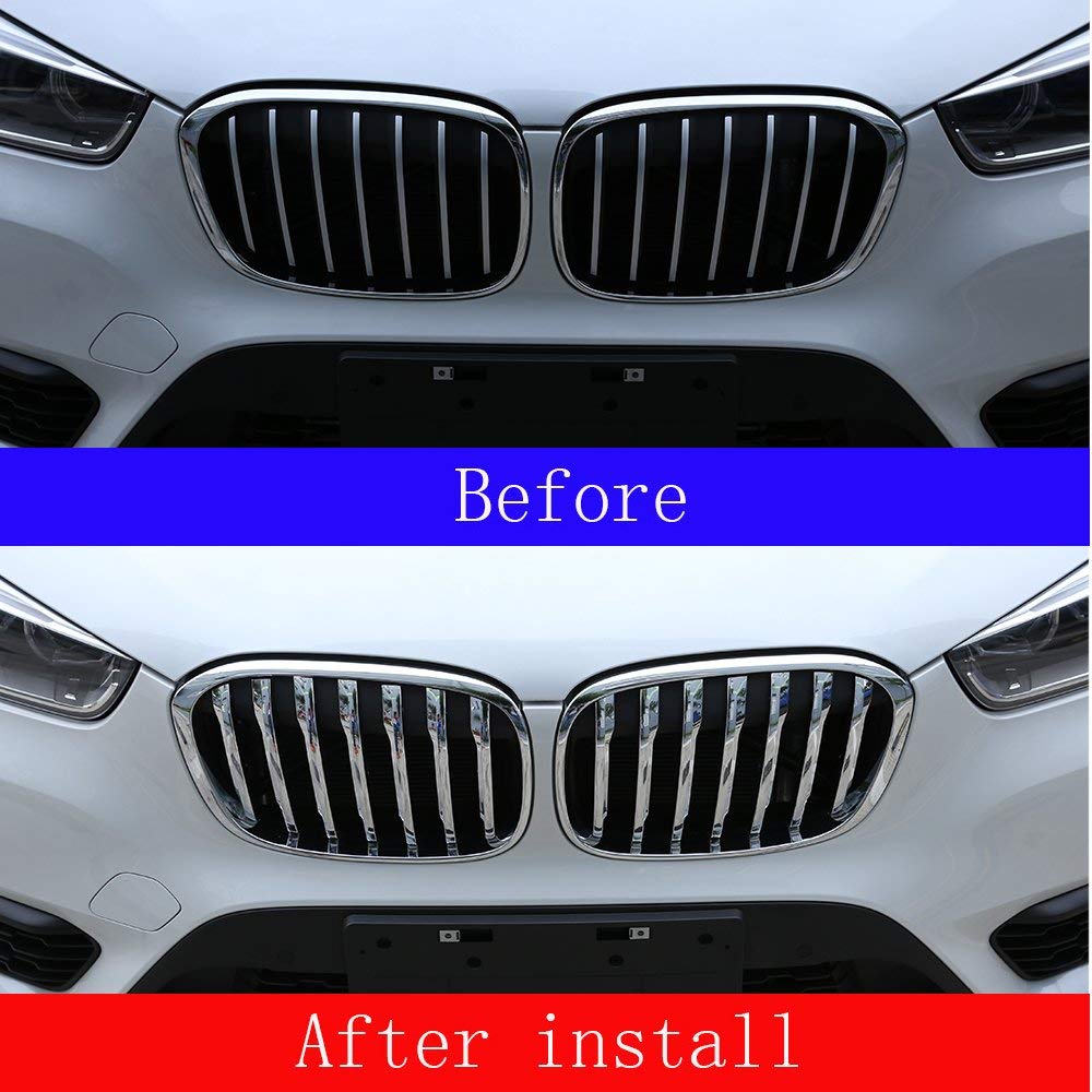 Cornice per Griglia Anteriore per Alfa Romeo Giulia, Copertura Decorativa per Griglia Anteriore Antigraffio Nera Lucida, Griglia per Paraurti Anteriore per Alfa Romeo