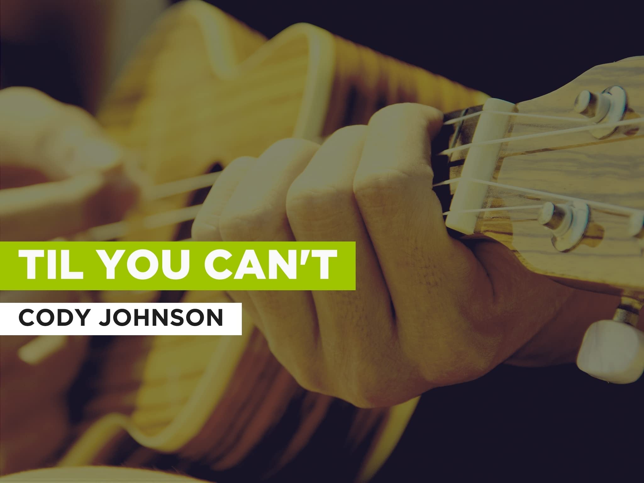 Til You Can't in the Style of Cody Johnson Cody Johnson