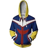 all might hoodie with hair
