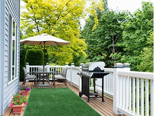 HEAVY TURF (15.5 Oz.) - 3'X5' Artificial Grass Carpet Indoor / Outdoor Area Rug. 5/16" Thick, Premium Nylon Fabric BOUND EDGES .UV-Protected - weather and Fade-resistant ,100% UV olefin. MANY SIZES and Shapes. Rectangles, Squares, Circles, Half Rounds, Ovals, and Runners.