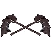 Medieval Double Shoulder Armor - Adjustable Faux Leather Renaissance Armor Accessories for LARP, Halloween, Knight Cosplay