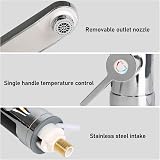 maxant 3300W Instant Hot Water Faucet Tap Digital Display Stainless Steel view 3
