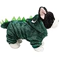 Dinosaur Dog Costume, Adorable Dragon Halloween Outfit for Small Dogs, Funny Puppy Apparel, Winter Pet Clothes, Cute and Comfortable