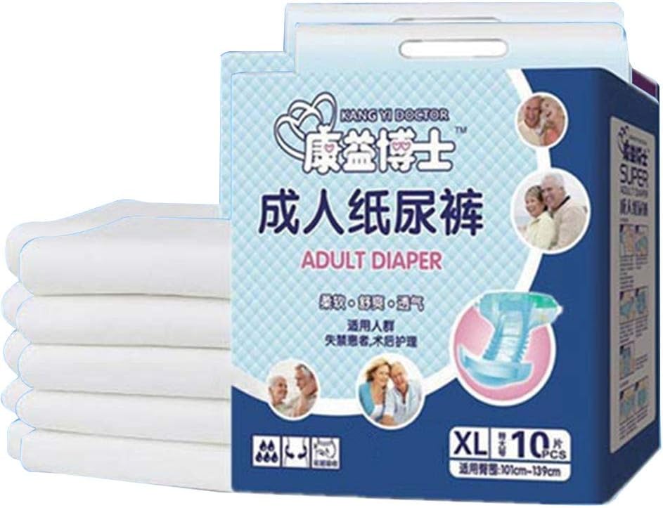 Incontinence Disposable Adult Diapers,Breathable Rapid Absorption Discreet Comfort Fit Adult Diapers Maximum Absorption ， L/XL (X-Large)