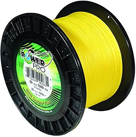PowerPro Maxcuatro Hi-Vis Yellow Braided Line