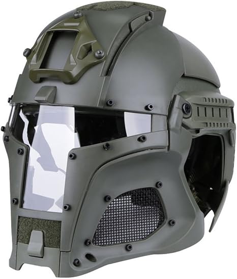 Amazon タクティカル軍用弾道ヘルメット サイドレールnvgシュラウドトランスファーベースアーミーコンバットエアソフトpaintballフルフェイスマスクヘルメット タクティカルヘルメット 通販