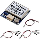 DIYmalls BN-220 GPS Module TTL Dual GPS Glonass w/Flash + Passive Antenna for Arduino RC PFV Drone Flight Control