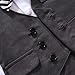 TNYKER Baby Boy Suit, Toddler Short Sleeve Rompers Infant Outfit Onesie with Bow tie (95(18-24 Month), Black-Long)