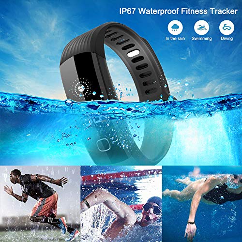 L8star Waterproof Fitness Tracker Smart Watch-Smart Activity Tracker with Continuous Heart Rate Monitor，Sleep Monitor, Calorie Burn Tracker, Pedometer, Blood Pressure for Women, and Men Kids - Thumbnail 3