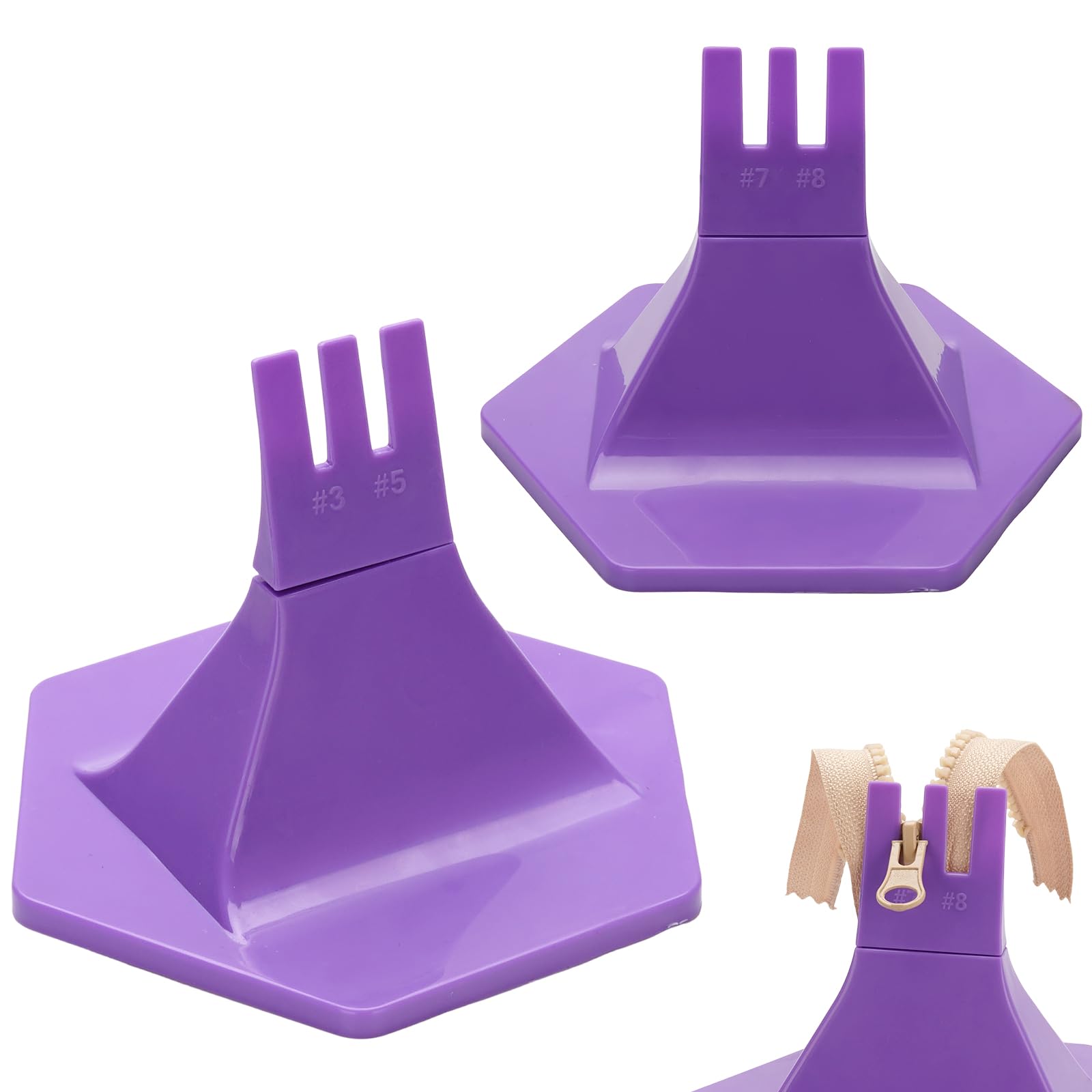 Photo 1 of Zipper Jig Tool for Zipper Pulls 2PCS Handy Zip Fastener Jig Installing Tool Zip Sliders for Pants Dresses Jackets Clothes