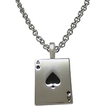 Kiola Designs Shiny Ace of Spades Pendant Necklace | Amazon.com