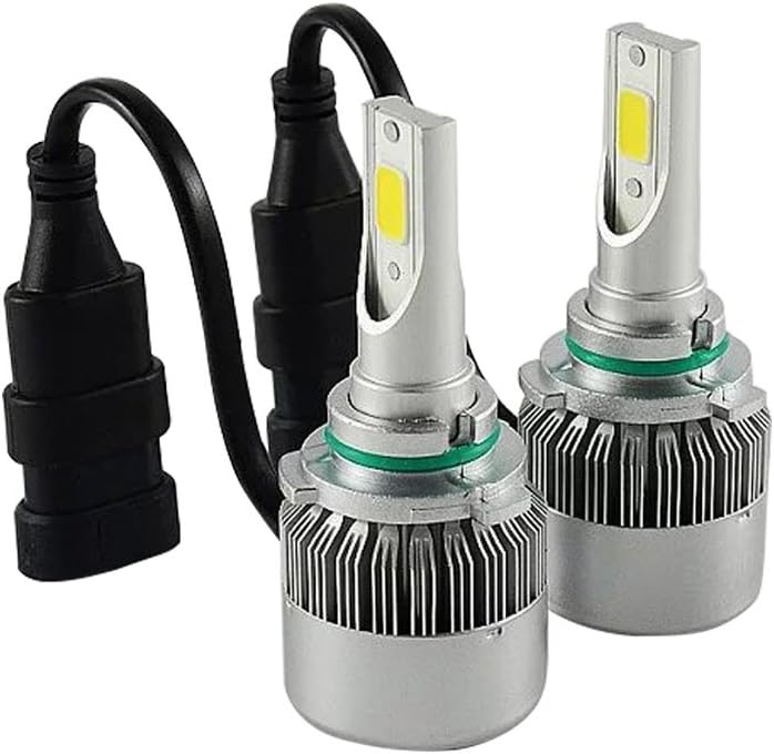 TXVSO8 9005 HB3 LED Headlight Bulbs Conversion Kits for Car Halogen HID Xenon 110W 9200LM 6000K White Lamps, 55W/Bulb, COB Chips, 2 Yr Warranty