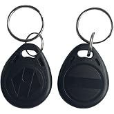 125khz RFID Writable rewritable T5577 fob tag for RFID Writer (Pack of 10) (Black)