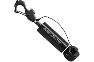 Saekodive Diving Shaker Rattle Stick with Magnet - 5.9" Black Brass, Aluminum Cap, Magnetic Mute System - Scuba Noice Maker, Underwater Shaker, Signal Communication Device