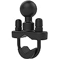 RAM Mounts Handlebar U-Bolt Base for Rails 0.5" to 1.25" in Diameter RAM-B-231ZU with B Size 1" Ball