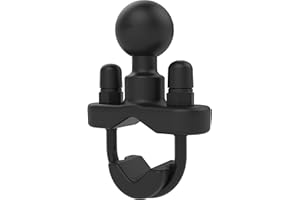 RAM MOUNTS Base with Zinc Coated U-Bolt and 1-Inch Ball for Rails from 0.5 to 1.25-Inch in Diameter