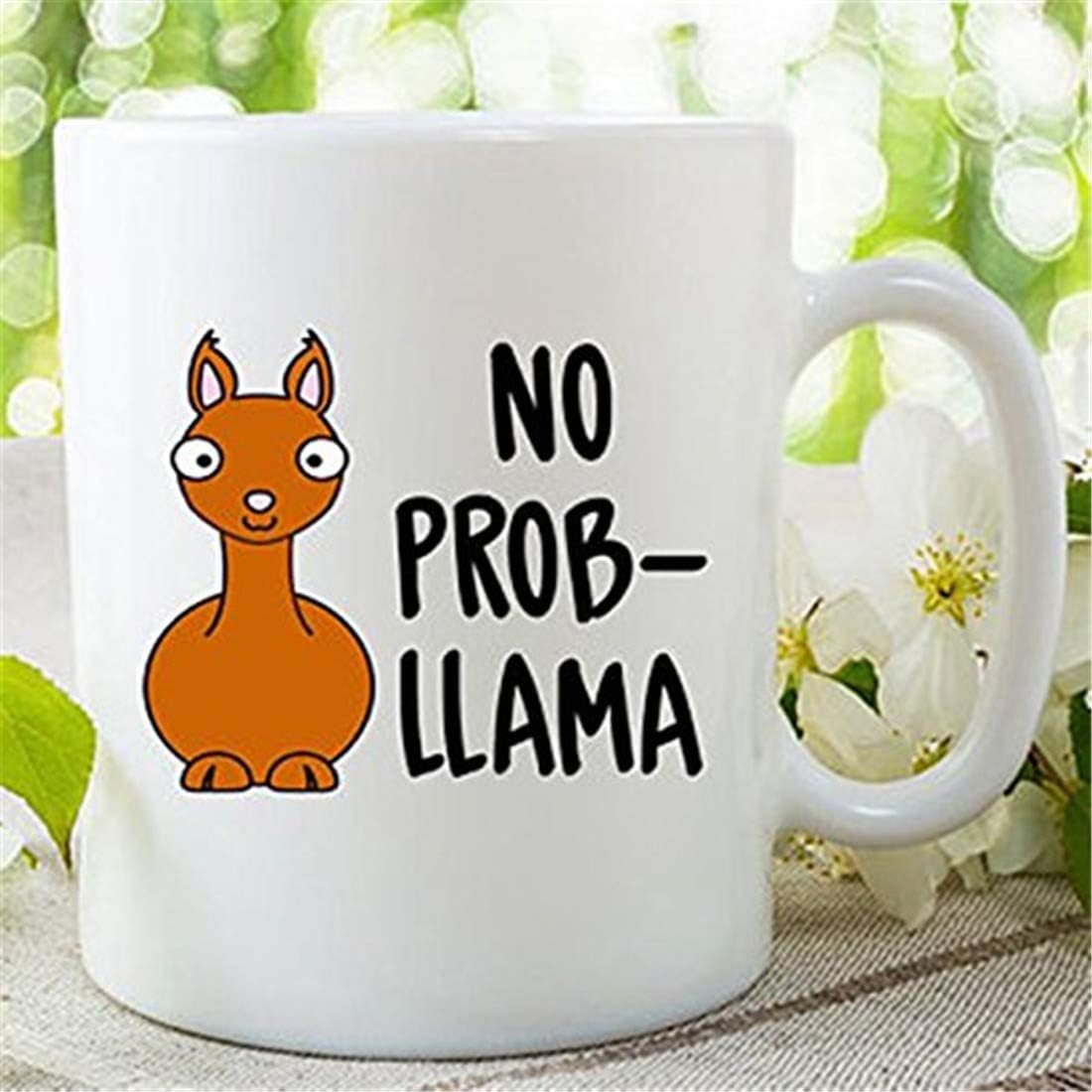Llama Coffee Mug Llama Drama Fun Coffee Mug Without Prob-Llama Gift for her
