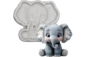 Elephant Silicone Mold, Animal Cake Decoration Mold for for Cake Decoration Cupcake Topper Fondant Cookie Ice Clay Resin DIY 