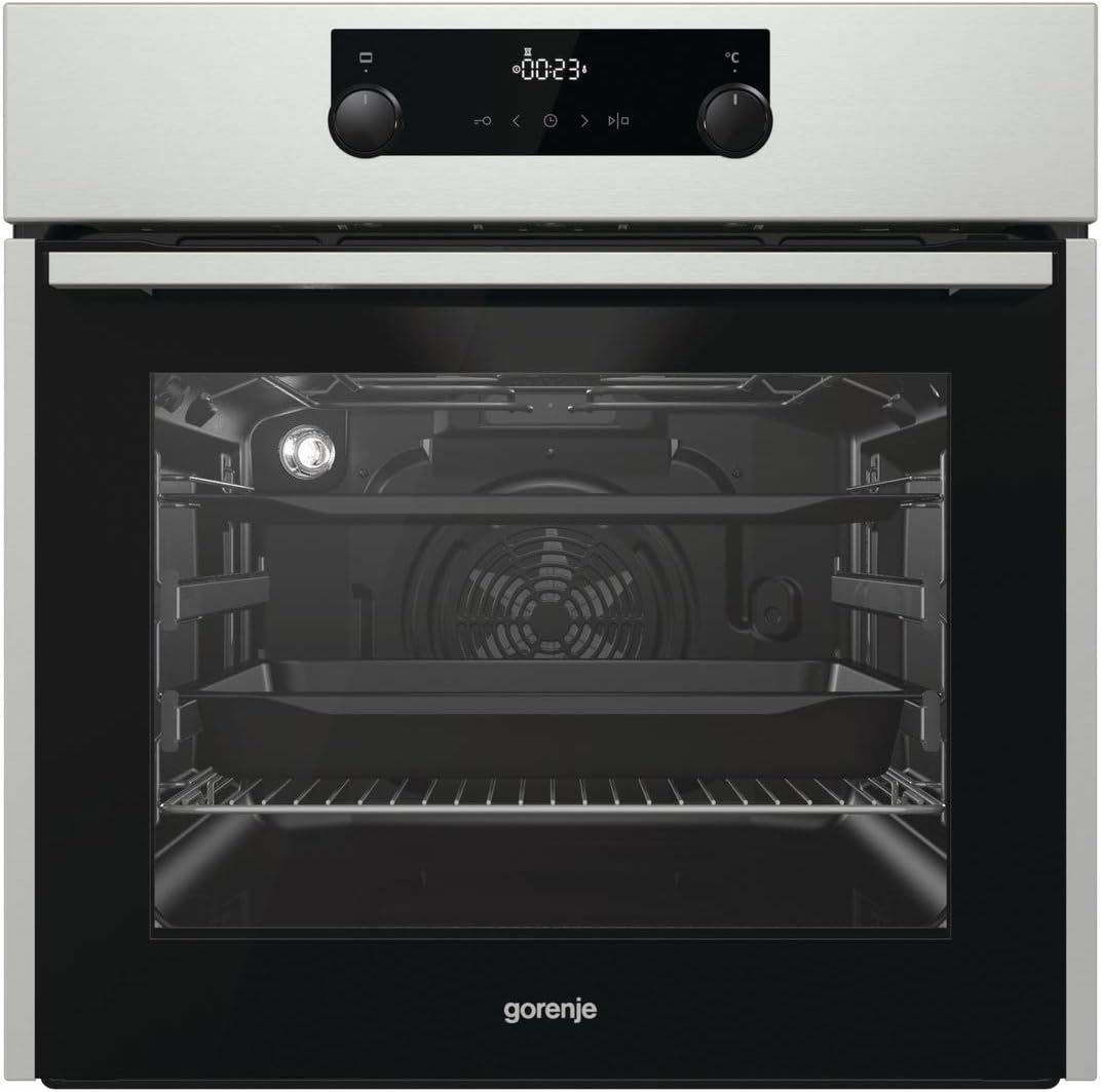 Gorenje BPS 737 E301X Einbau-Backofen mit Dampf-Funktion/ Pyrolyse Reinigung/ Spezielle Dampfprogramme/ GentleClose Tür/ versenkbare Knebel/ 2fach Teleskopauszüge