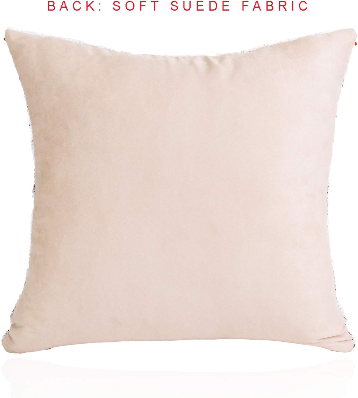 red sequin throw pillow