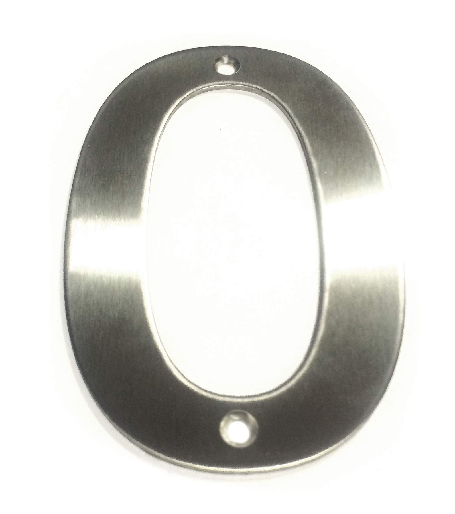 Brushed Stainless Steel House Numbers Screw on All Numbers 10cm Tall - 1 to 9999#(None)~(None)~0