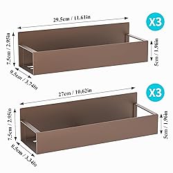 HuggieGems 6 Pack Magnetic Spice Storage Rack