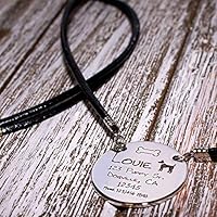 Etiqueta de identificación de mascota personalizada para collares de perro - Etiqueta de identificación personalizada grabada / Etiqueta de identificación de nombre de cachorro de perro mascota / Nombre de símbolo Dirección Número de teléfono o más / Opción frontal + posterior
