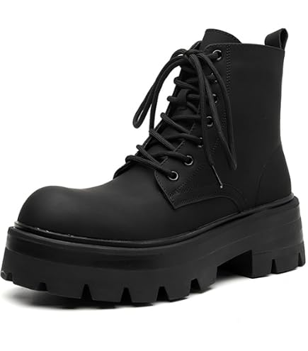 Men\'s Chunky Platform Heel Stretch Chelsea Boots Lug Sole Formal Ankle Booties Men main image 3