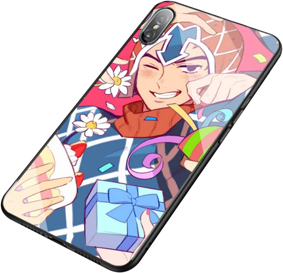 SHCASEA Jojo's Bizarre Adventure Case For Iphone,iphone 11 Pro Tempered Glass Hard Shell,black Protective Cover,guido Mista-a Iphone X