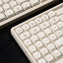 MOA Profile Cute Bear Keycaps, 124keys PBT Keycaps