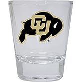 R and R Imports Colorado Buffaloes Round Shot Glass Officially Licensed Collegiate Product