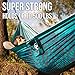 Foxelli Camping Hammock – Lightweight Parachute Nylon Portable Hammock with Tree Ropes and Carabiners, Perfect for Outdoors, Backpacking, Hiking, Camping, Travel, Beach, Backyard & Garden