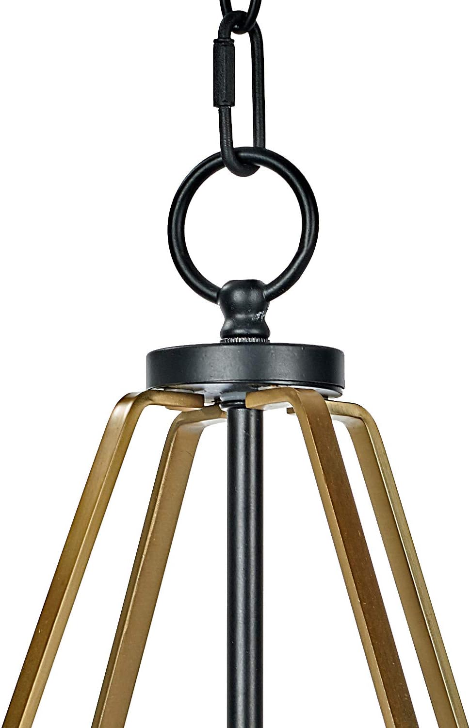 MOTINI Ceiling Pendant Fixtures Lamp Industrial Metal Pendant Light, Hanging Cage Globe Ceiling Light for Kitchen Island Dining Room Farmhouse Entryway Foyer, 21"x13.5"x13.5" - - 