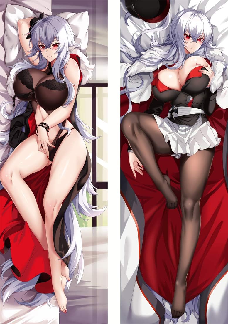 Amazon Co Jp Azurlane Azuren Graf Zeppelin Body Pillow Cover Doujin Goods 2 Way Tricot Life Size Double Sided Print Size Hobby