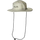 HUK Mens Boonie Hat, Wide Brim Fishing Hat for Men