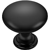 Ravinte Matte Black Cabinet Knobs, Zinc Knobs Drawer Pulls, 30 Pack | Round Knob Shape, Smooth Pull Grip, Kitchen Cabinet Update, For Dressers, Drawers, Cabinet Doors, Furniture Hardware Projects
