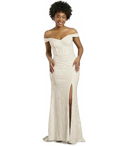 david's bridal corset bridesmaid dress Crepe Twist Bodice Long Sleeve Wedding Dress, Size 0 Summer 2024 Live Kennedy - Bring on Color:Fushia Purple
