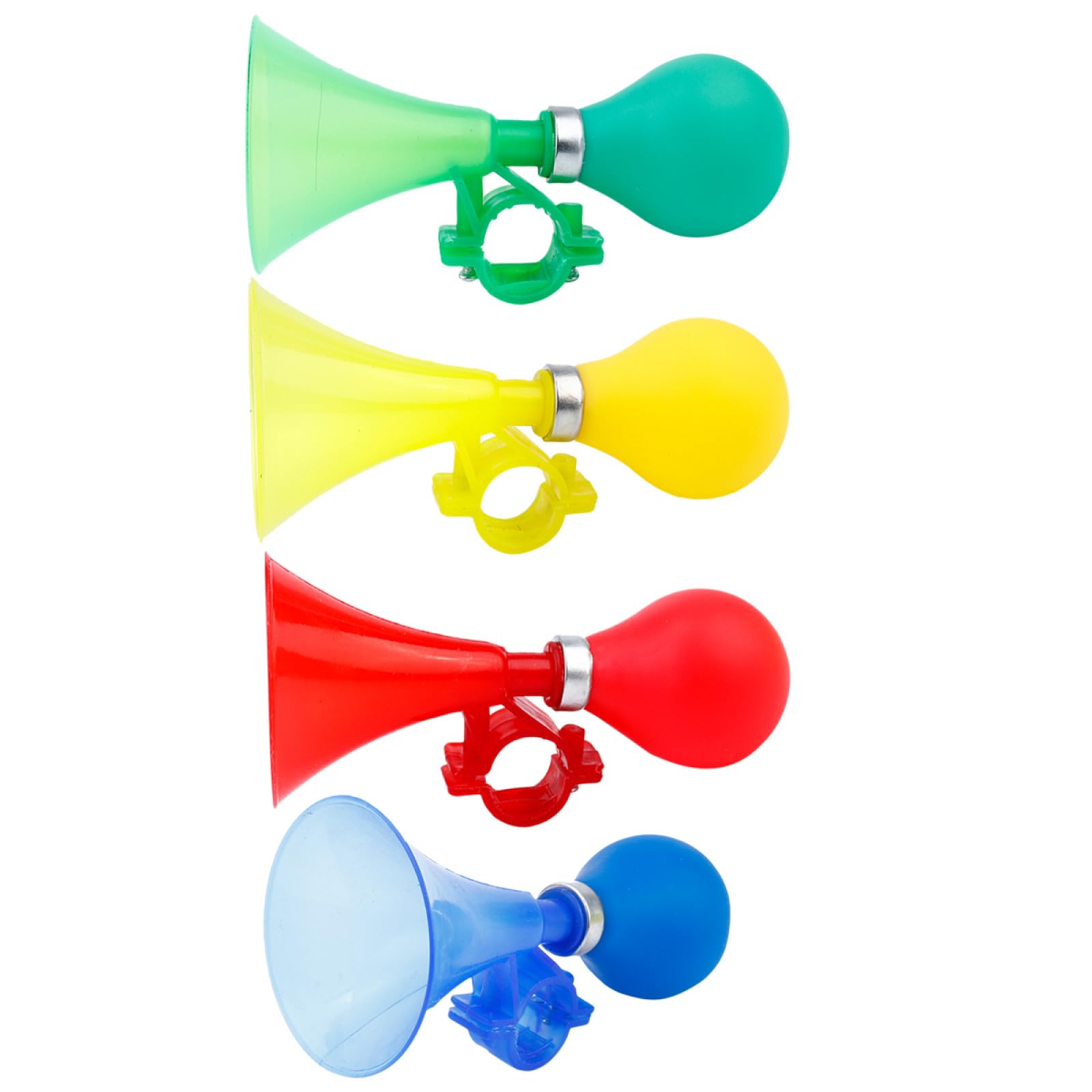 NUOBESTY 4pcs Kids Bike Horn Children Bicycle Bell Squeeze Air Horn For Girls Or Boys (Random Color)