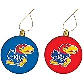 University of Kansas 2-Pack Holiday Christmas Ornament