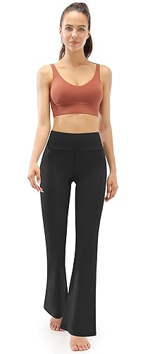 JOYSPELS Yoga Pants for Women, Bootcut Work Pants with Pockets