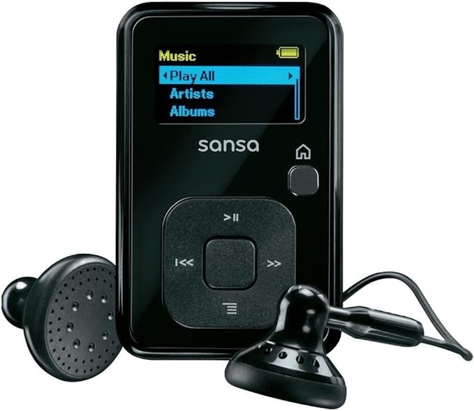 Sandisk Sansa Clip+ 8GB Reproductor MP3 (Negro, Flashmedia, 8 GB